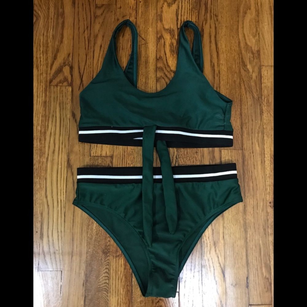 90's Inspired Green Bikini